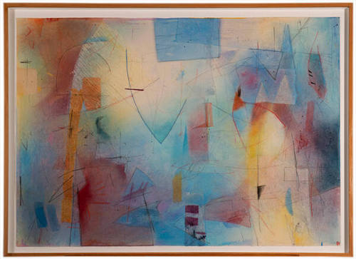 Emmi Whitehorse, Kin Nah Zin #223, September 1982, collage on paper, 27 1/2 × 39 1/4 in. Collec…