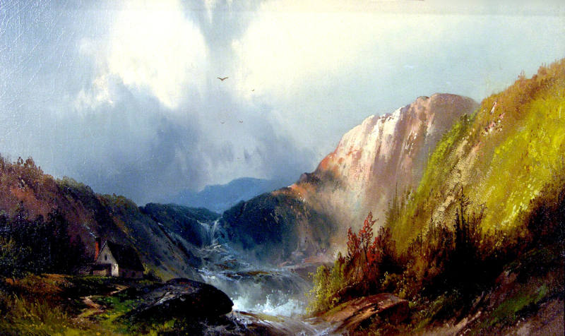 Cottage by Mountain Torrent