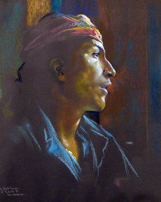 Julius Rolshoven, Leaf Lightning, n.d., pastel on paper, 19 x 15 in. Collection of the New Mexi…