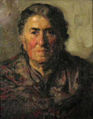 Portrait of a Woman in Flowered Dress