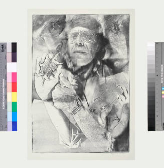 Joan Lyons, Untitled (Nathan Lyons), 1974, offset lithograph from a Haloid Xerox transfer, 21 3…