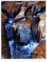 Eliot Porter, Stream Erosions, Coyote Canyon, Glen Canyon, Utah, 1971, dye transfer print, 10 5…