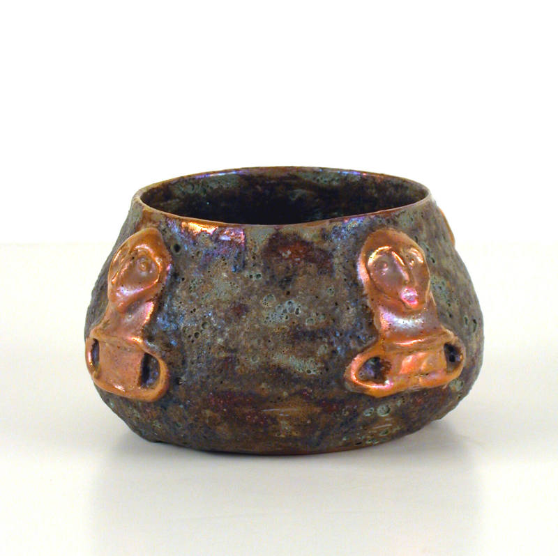 Crater Lustre Bowl with Figures