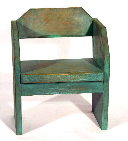 Tall Green Bench