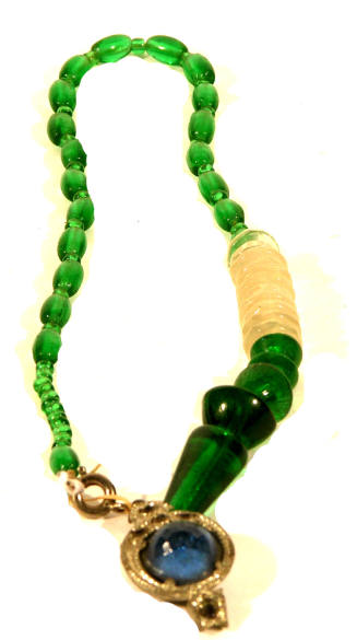 Two stings of beads