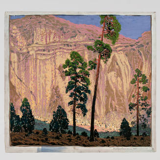 Gustave Baumann, Day of the Deer Dance, 1918, tempera on paper, 19 3/4 x 21 9/16 in. Collection…