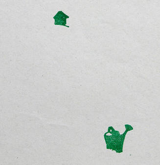 Spring Blossoms  (Progressive Proof - Dark Green Block)