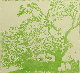 Spring Blossoms  (Progressive Proof - Light Green Block)