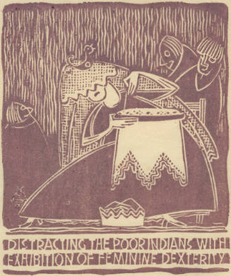 Illustrations after a Play: "Distracting The Poor Indians ..."