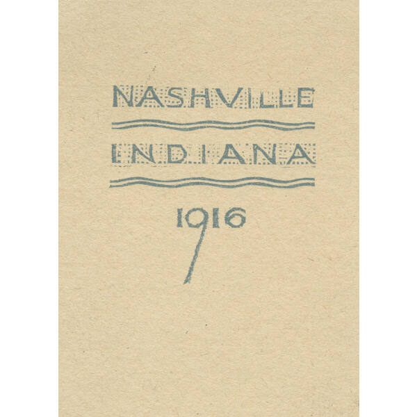 Greeting Card for 1916: "The Corn Was Frosted ..." (back cover)