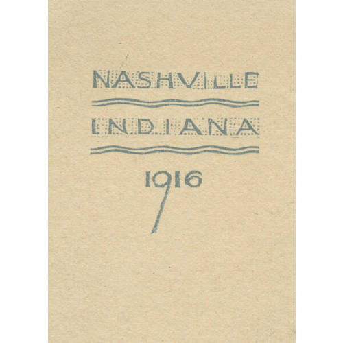 Greeting Card for 1916: "The Corn Was Frosted ..." (back cover)