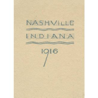 Greeting Card for 1916: "The Corn Was Frosted ..." (back cover)