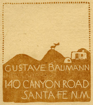 Design for a Change-of-address Card: "Go West" (interior)