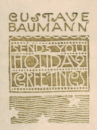 Greeting Card for 1915: "My Shop" (cover)