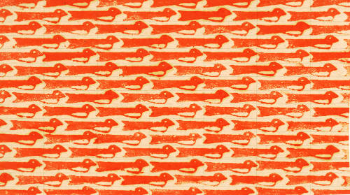 Small Bird Endpaper Design
