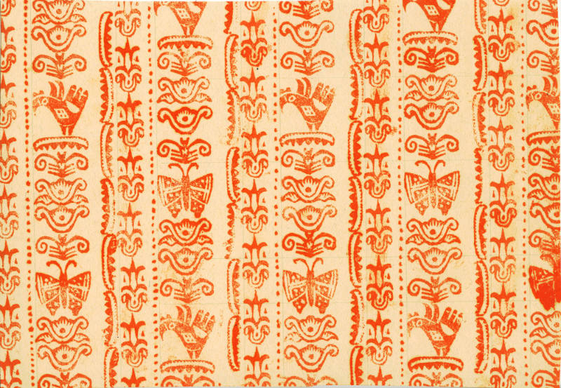 Butterflies and Parrots Endpaper Design