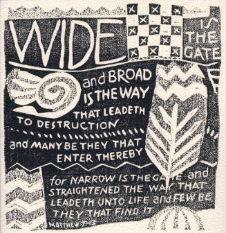 Wide is the Gate (New Year's Card 1951)