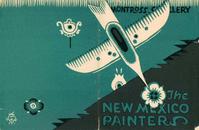 Gustave Baumann, Cover Design for an exhibition catalogue: The New Mexico Painters, 1923, color…