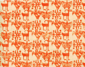 Butterflies, Parrots and Goat Endpaper Design