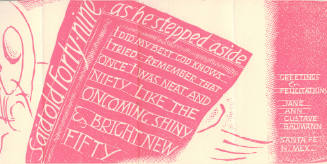 Greeting Card "Said Old 49 as he stepped aside..."