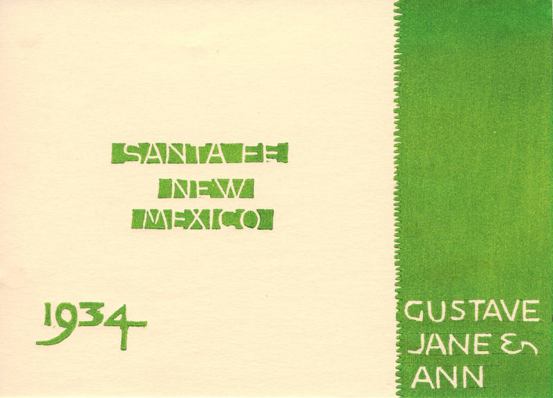 Greeting Card for 1934: "Con Molto Furioso" (back cover)