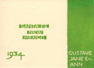 Greeting Card for 1934: "Con Molto Furioso" (back cover)