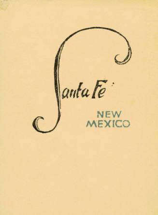 Greeting Card for 1925: "Greetings MCMXXV" (back cover)