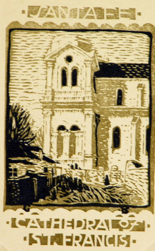 Postcards of Santa Fe: Cathedral of St. Francis