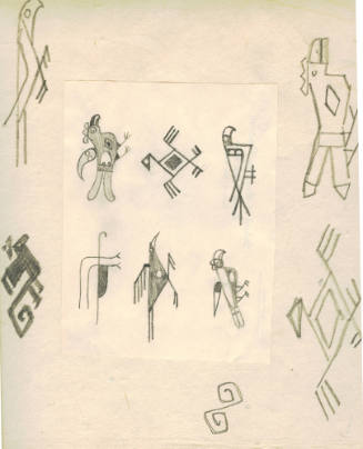 Road Runner Vignette (sketch from Indian Pottery book)