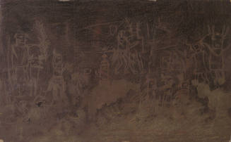 Cliff Dwellers Ceremony, from Frijoles Canyon Pictographs