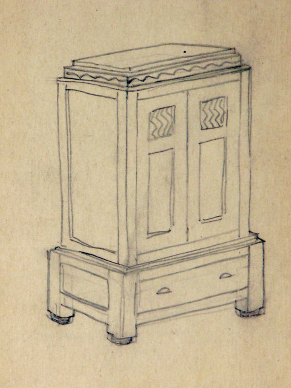 Gustave Baumann, Untitled, n.d., pencil on paper, 7 1/2 x 6 in. Collection of the New Mexico Mu…