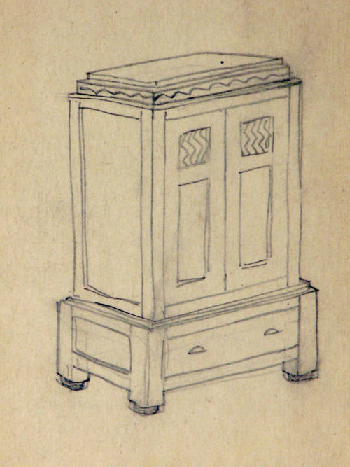 Gustave Baumann, Untitled, n.d., pencil on paper, 7 1/2 x 6 in. Collection of the New Mexico Mu…