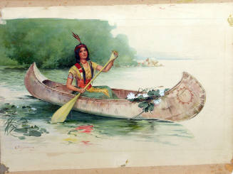 Untitled (Indian Woman in Canoe)