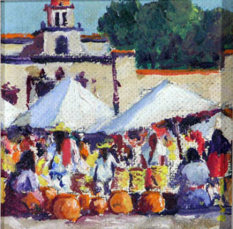 Market Scene, Tlacolola, Ozxaca, Mexico