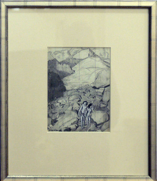 Adam and Eve in a Mountain Landscape