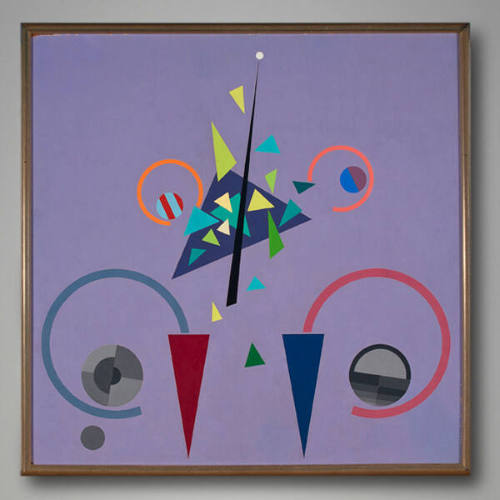 Ed Garman, No. 283A, 1942, oil on board, 24 x 24 in. Collection of the New Mexico Museum of Art…