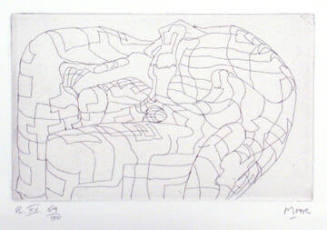 Plate XV: Elephant Skull Suite: Here the Etching Needle Hardly Touched the Plate