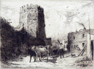 Church of San Miguel and Pueblo House at Santa Fe, New Mexico