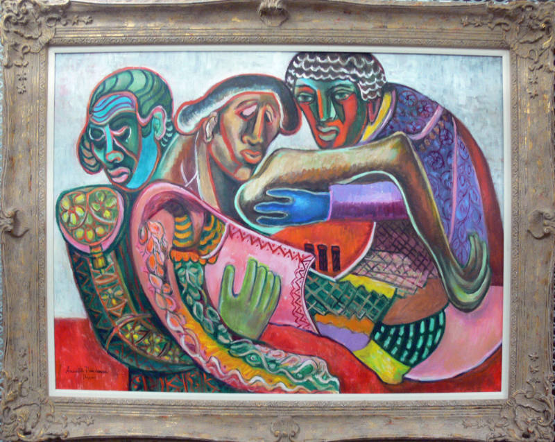 Annette Nancarrow, Death of a Bullfighter, 1980, oil on canvas, 30 x 40 in. Collection of the N…