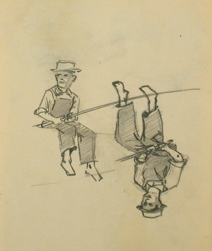 Boy fishing