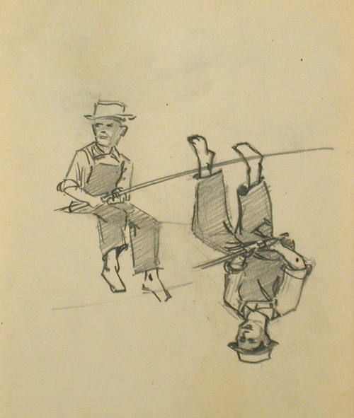 Boy fishing
