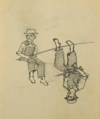 Boy fishing