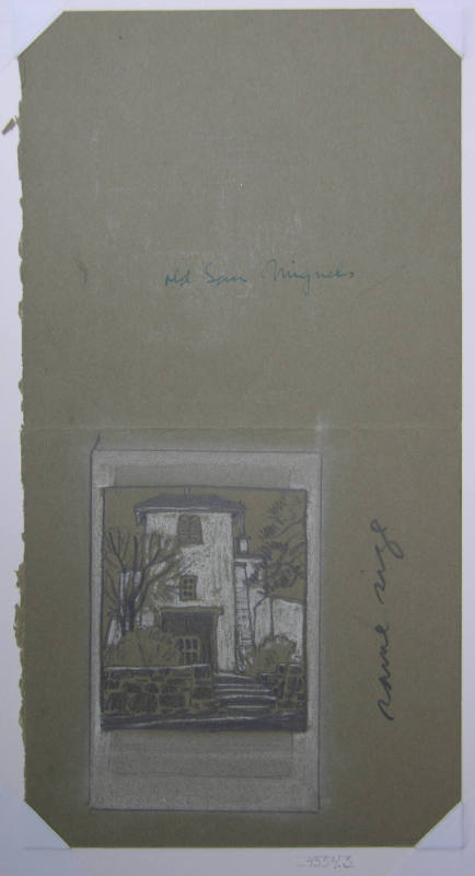 Sketch for Postcards of Santa Fe: Old San Miguels A.D. 1603