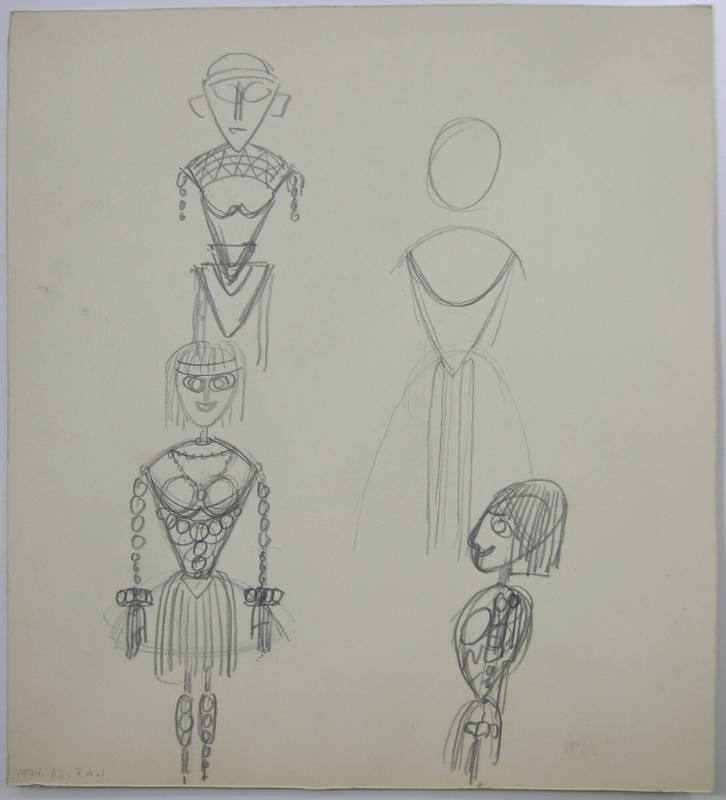 Figure Sketches of Marionettes