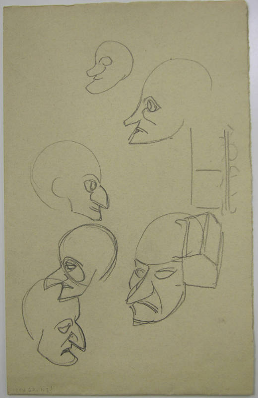 Study for Marionette Head and Stage