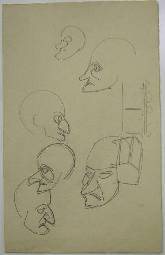 Study for Marionette Head and Stage
