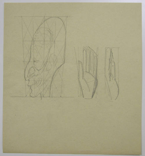 Study for Marionette Head and Hands