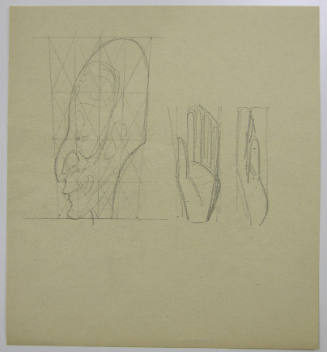 Study for Marionette Head and Hands