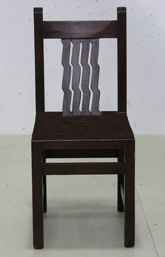 Gustave Baumann, Chair, circa 1930, wood and paint, 36 × 15 1/2 × 18 1/2 in. Collection of the …