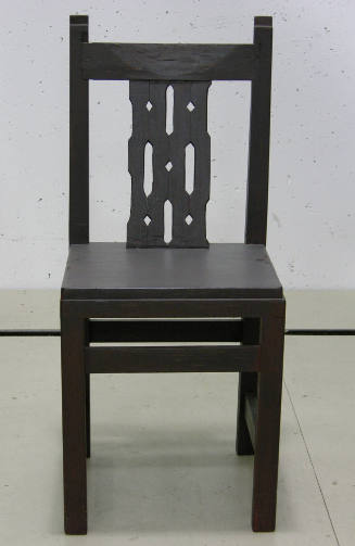 Gustave Baumann, Chair, circa 1930, wood and paint, 36 × 15 1/2 × 18 1/2 in. Collection of the …